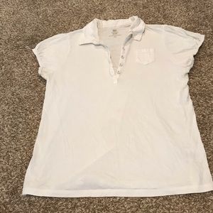 Faded Glory White Polo Shirt